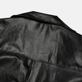 ENOC Box Oversized Fit Leather Jacket