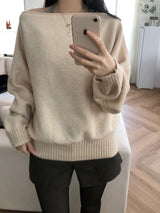 セントオフショルダーニットウェア(3 colors)