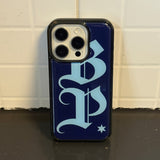 BP lettering epoxy case (navy)