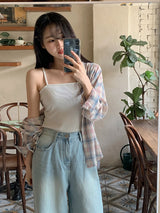 Soft Tee Wide Denim Baggy Pants (3color)
