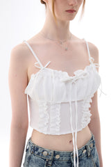 GAGA RIBBON BUSTIER / WHITE