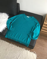 Wale Linen V-neck Knit