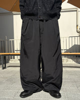 Nylon wide pants