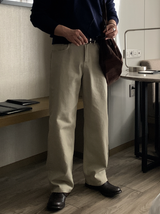 Look & P ラグカチオンコットンワイドパンツ
