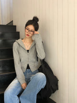 [BELLIDE MADE] RADD, KNIT TWO-WAY ZIP-UP PARKER