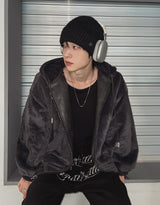 Philly Mink Fur Reversible Hooded Jumper