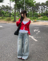 ベッキーラフダメージデニムパンツ