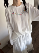 petit lace midi skirt 