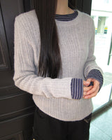 Luhan Ribbed Round Knit