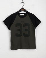 Sec 33 プリンティドセミクロップ半袖Tシャツ