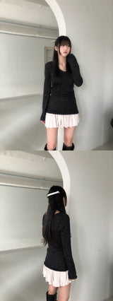 vネックtシャツ