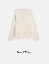 [F/W] ヘビーヘンリーネックニットスリーブス(3color)