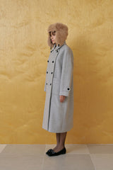 Herringbone double coat_gray