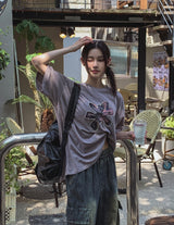 Flower Patch Pigment Short Sleeve T-shirt