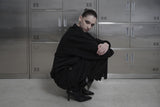 [MADE / unisex ] レザーロゴパッチスウェットシャツ