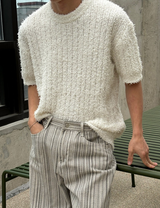 [Unisex] Summer boucle half knit(4color)