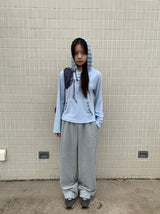 Lanno Stripe Color Matching Hoodie