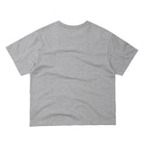 EEERRR Distorted logo over-crop fit T-shirt (Melange)