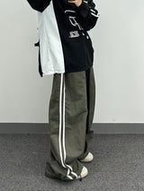Washa denim mix pants