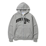 EMBROIDERY RUN BSRBT HOODIE ZIP-UP MELANGE GRAY