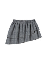 TWIST FRILL SKIRT GREY