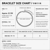 オブシディアン オービット ダブル チェーン ブレスレット