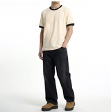 Essential Standard Short Sleeve Ringer T-shirt Cream