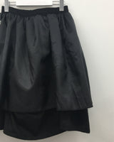Smoke applique midi skirt (3color)