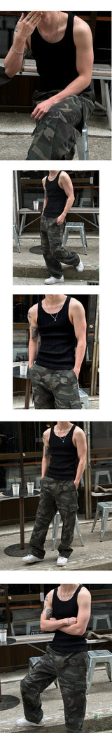[Unisex] Camouflage cargo pants