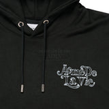 24FW BLUR SKETCH BEAR HOODIE BLACK