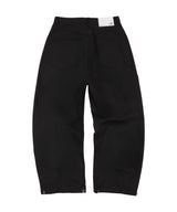 シンボルロゴストライプデニムパンツ ブラック