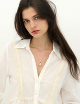 26SS★ Champagne Full Moon Big Bowl Long Necklace