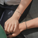 Finding Happiness, couple line bracelets