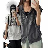 Poltet Two-Way Hooded Vest Zip-Up