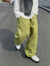 Pink light green pants pastel cotton balloon pants 3C