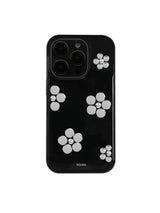 flower stud case (black)