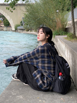 Authentic Hoodie Check Shirt 2C