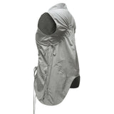ROUND POCKET VEST . ASH GRAY