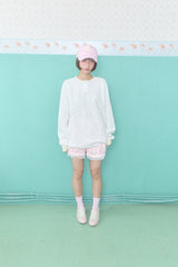ココヘンリーネックワッフルトップ (WHITE)
