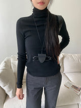 Winter Blend Wool Polar Semi-Slim Fit Long Sleeve Knit Top (5 Colors)