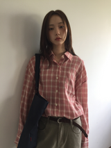 Lazy Log Check Shirt (2color)