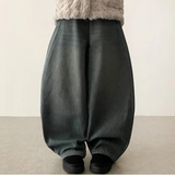 Teen Zanstripe washing denim wide pants [Long & Short]