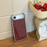 burgundy epoxy silver bumper case