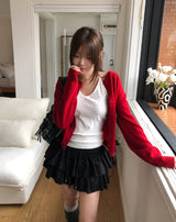 Socky Round Knit Cardigan