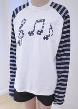 メロディストライプTシャツ
