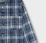 モリウォッシュドチェッカードシャツ