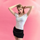 B.JEWEL LOGO TEE [WHITE]
