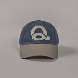 ウォッシードロゴボールキャップ (BlueGrey/Beige)