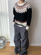 Nordic Jacquard Round Knitwear