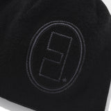 Stitched hairy beanie / Black